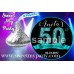 50th Birthday Hershey Kisses Stickers,Turquoise Diamonds 50th Birthday kisses stickers,(16ab)